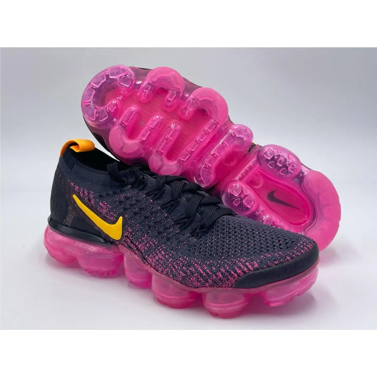 Nike W Air Vapormax Flyknit 2 Gridiron/laser Orange 942843 008 US Wmn SZ 5