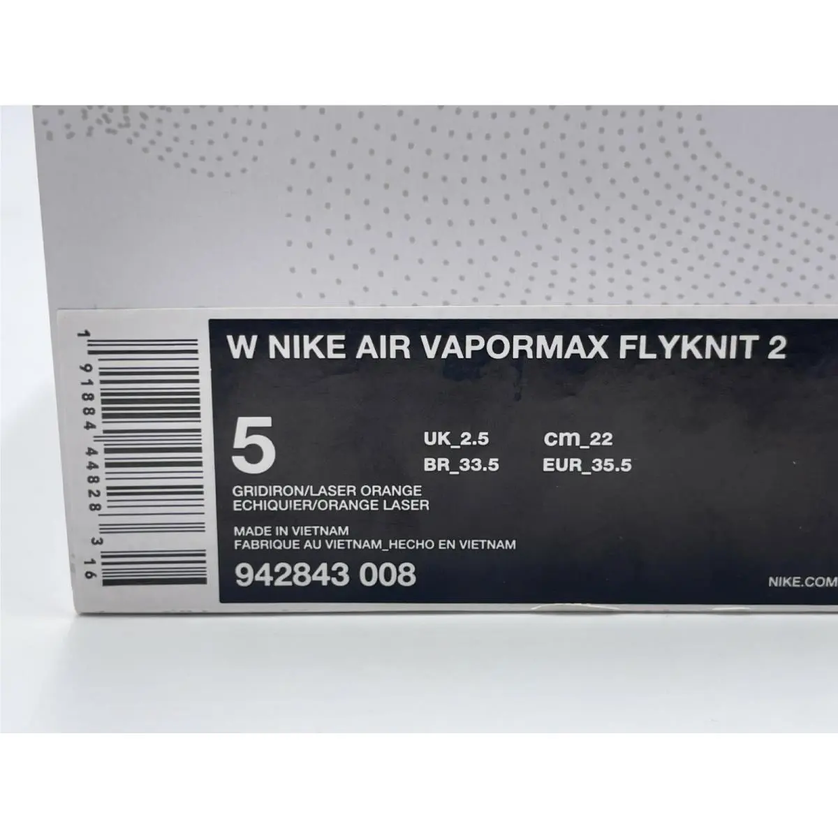 Nike shoes - Nike Air VaporMax Flyknit 2 - 942843 008 - Orange (UPC: 191884448283) 6