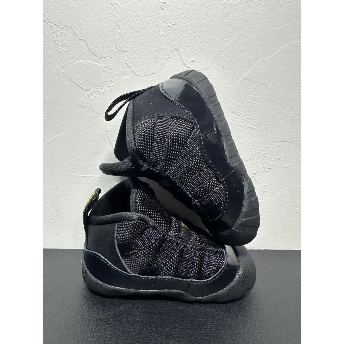 Nike shoes - Jordan 11 Crib Bootie - Crib Bootie - Black / Gamma Blue-Varsity Maize (UPC: 198483002380) 3