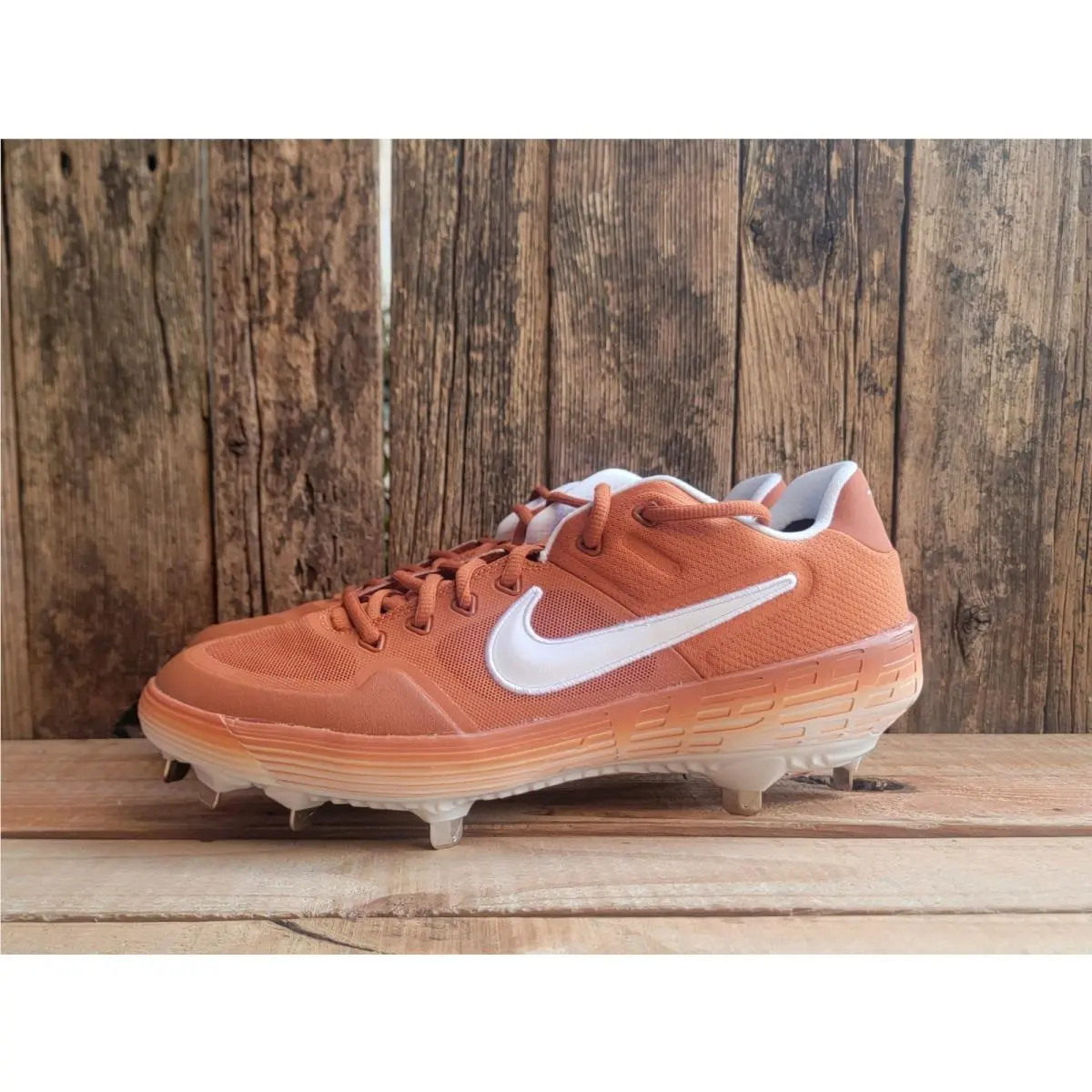 Nike Alpha Huarache Elite 2 Low P Baseball Cleats Sz 10.5 AV2470 Texas Longhorns
