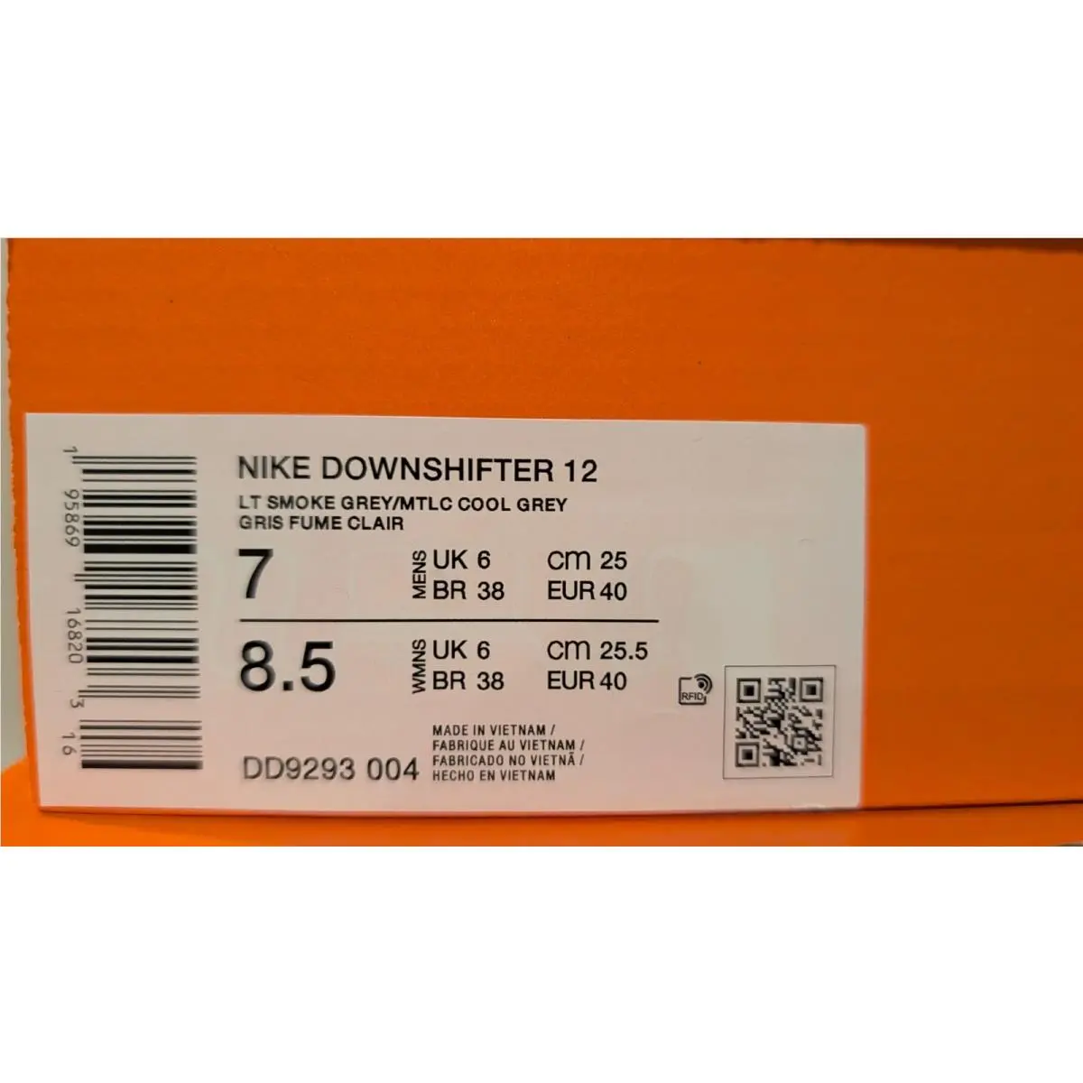 Nike shoes - Nike Downshifter 12 - Downshifter - Light smoke grey 4