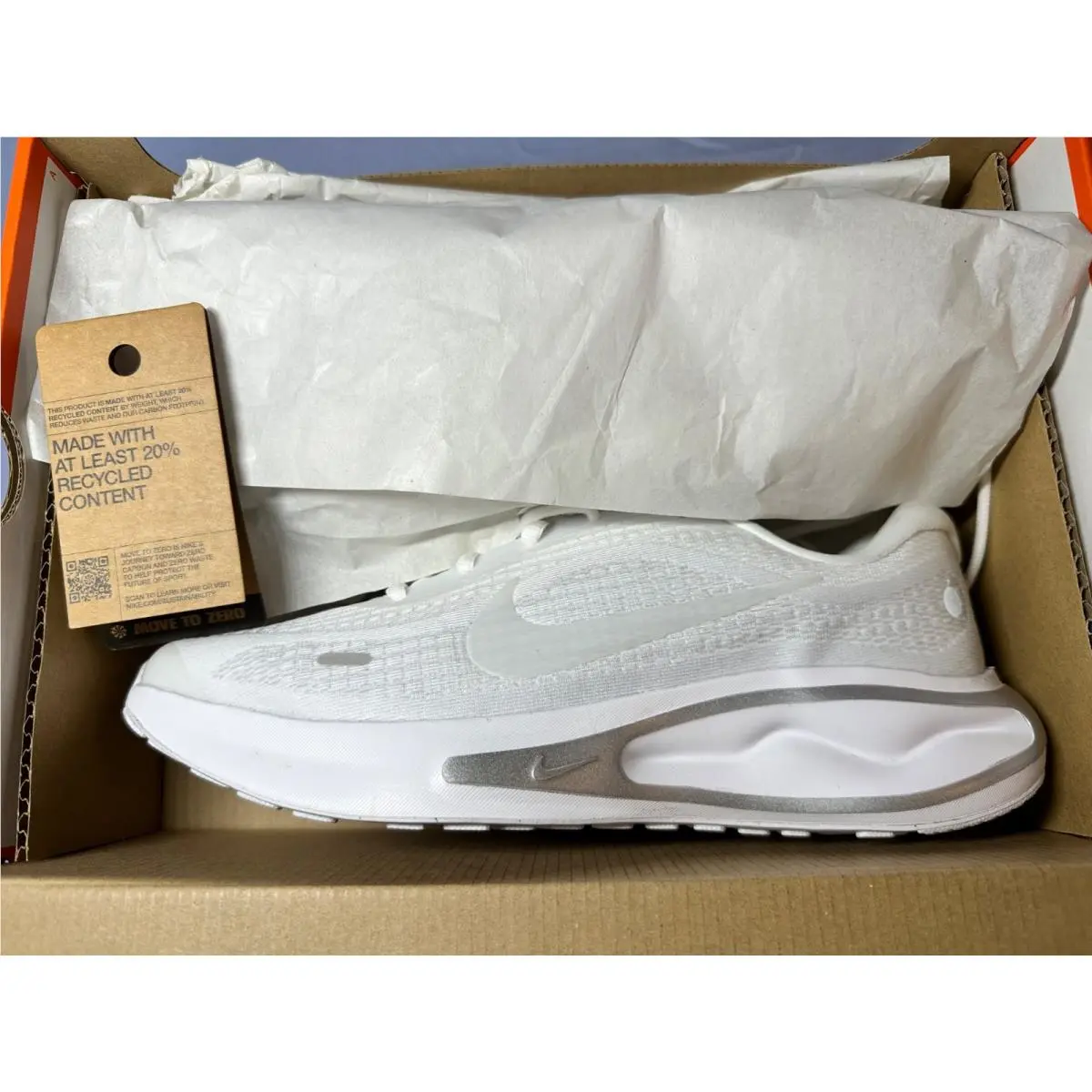 Nike shoes - Journey Run - Journey Run - FJ7765-102 - White / Pure Platinum / Metallic Silver / White 0