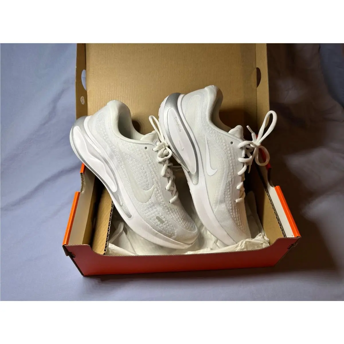 Nike shoes - Journey Run - Journey Run - FJ7765-102 - White / Pure Platinum / Metallic Silver / White 6