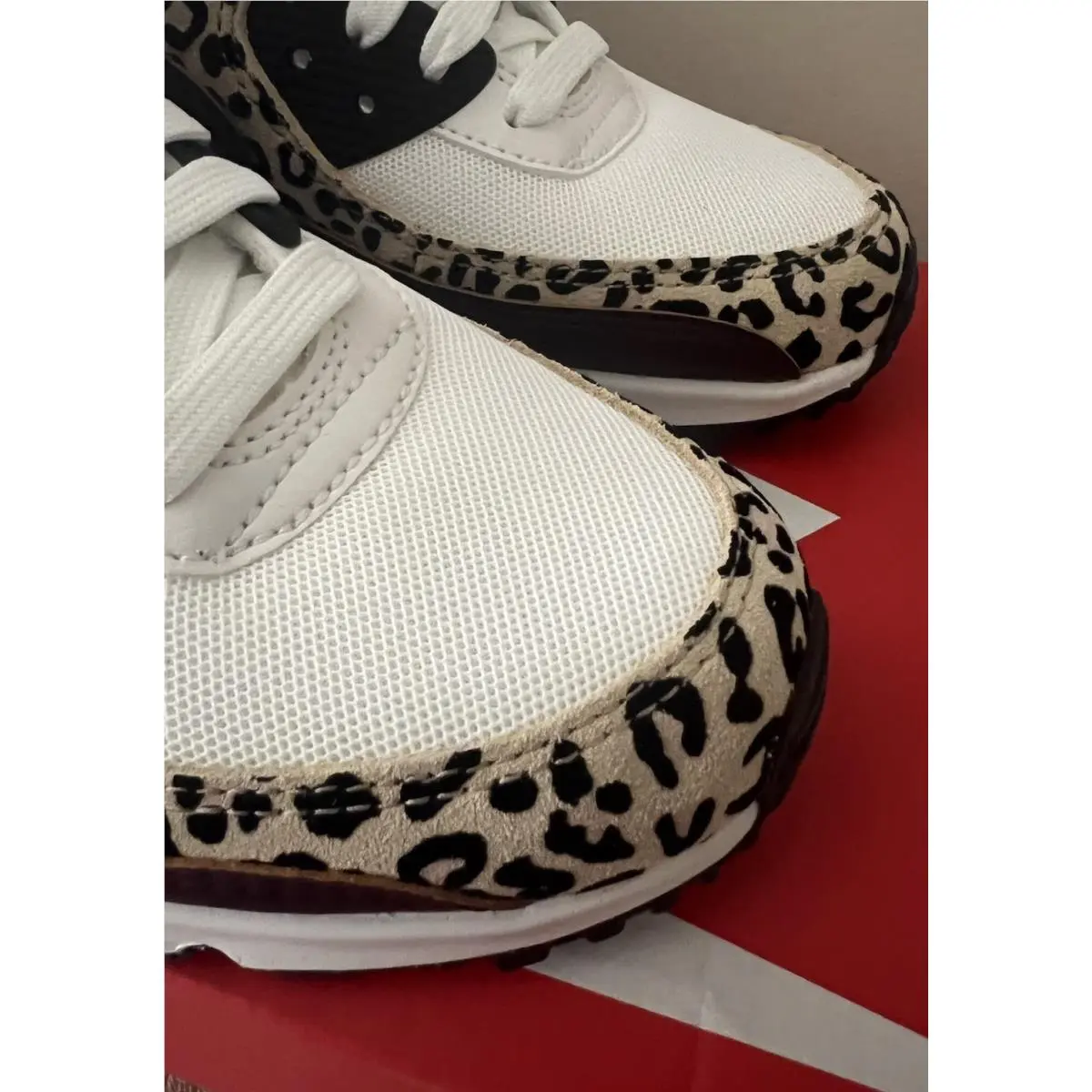Nike shoes - Nike Air Max 90 - Air Max - IF1619-102 - Burgundy Crush/Leopard/Black 4