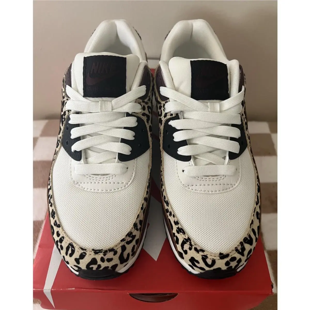 Nike shoes - Nike Air Max 90 - Air Max - IF1619-102 - Burgundy Crush/Leopard/Black 7