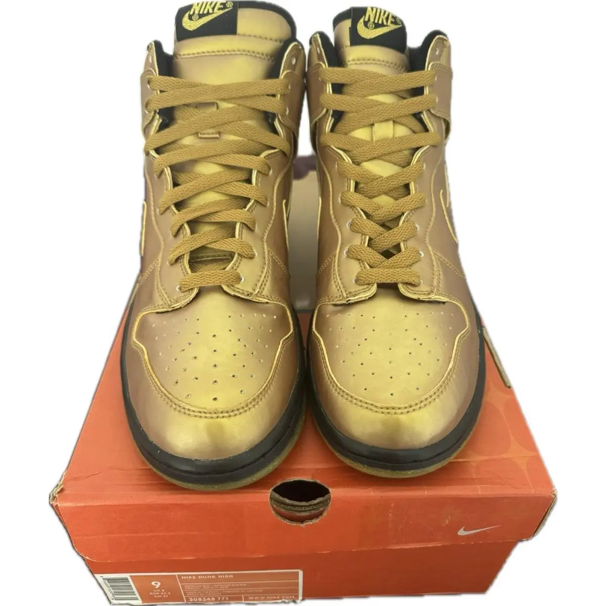 Nike Dunk High 2004 Olympics Gold Medal Sneaker Size 9 Rare