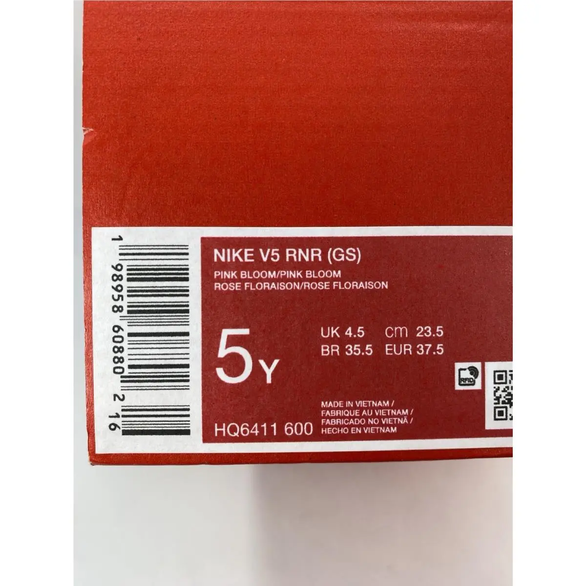 Nike shoes - Nike V5 RNR - RNR - HQ6411 600 - Pink Bloom (UPC: 198958608802) 8