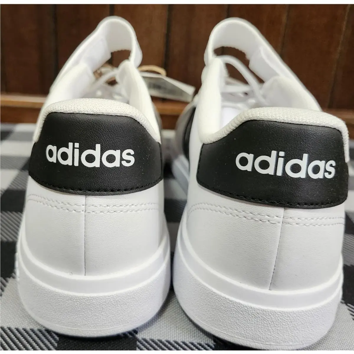 Nike shoes - NIKE GRAND COURT 2.0 EL K - WHITE WITH BLACK STRIPES 9