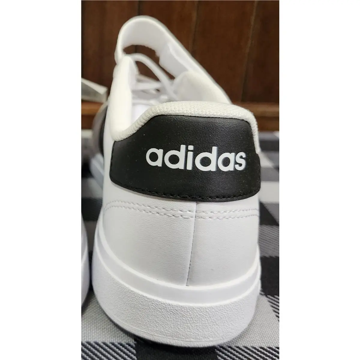 Nike shoes - NIKE GRAND COURT 2.0 EL K - WHITE WITH BLACK STRIPES 10