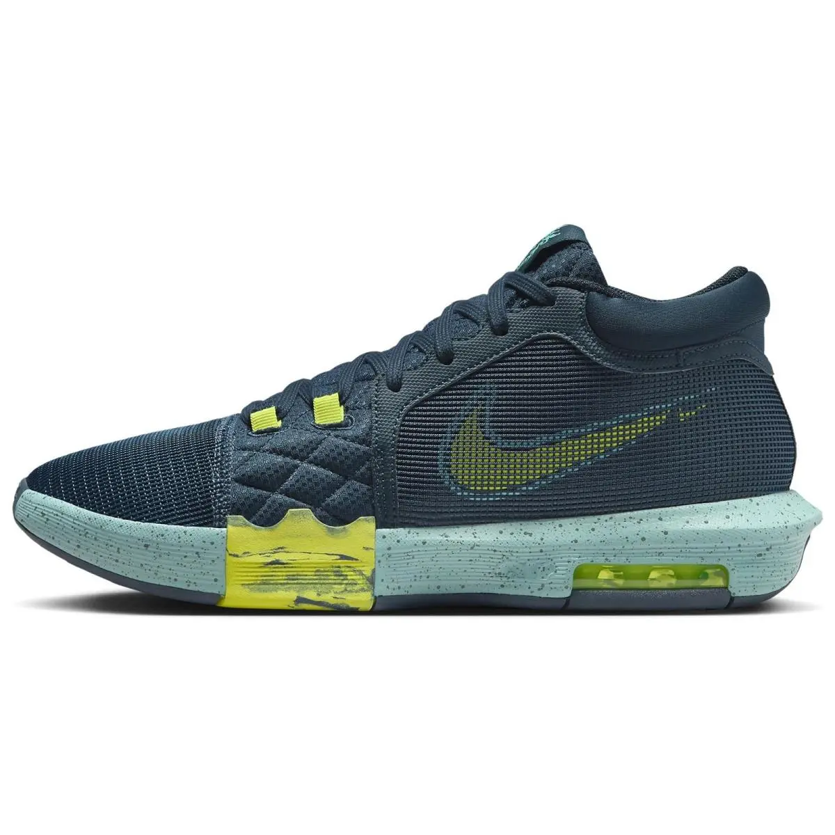 Nike Lebron Witness 8 Basketball Shoes Armory Navy Green Frost Bicoastal Size 9