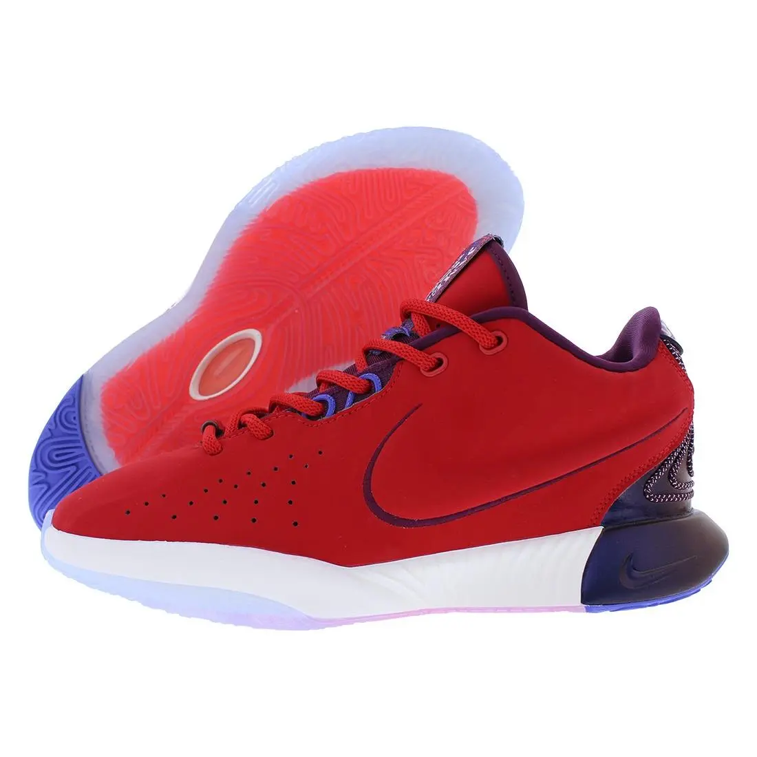 Nike Lebron Xxi SE GS Boys Shoes Size 6.5 Color: University Red/ivory/bordeaux
