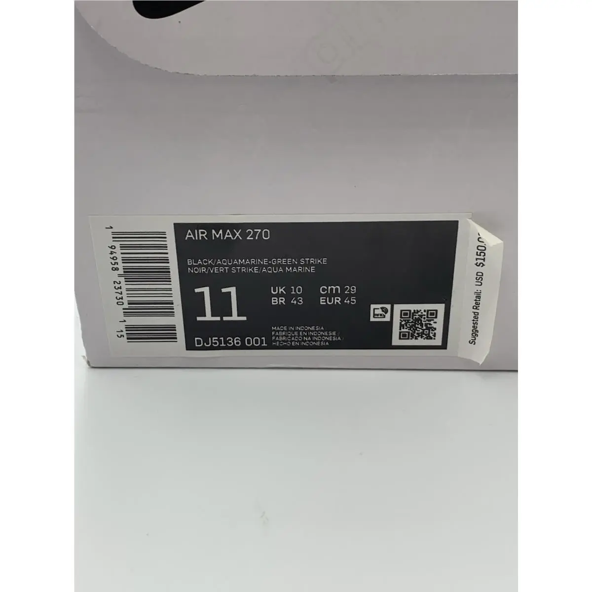 Nike shoes - Nike Air Max 270 - Air Max - DJ5136-001 - Black (UPC: 194958237288) 11