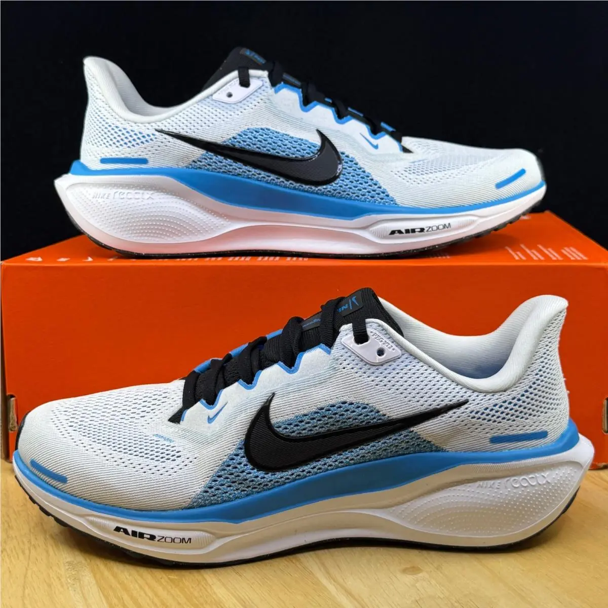 Nike Pegasus 41 Running Shoes White Blue Hero Black l Size 6.5M/ 8W FD2722-119