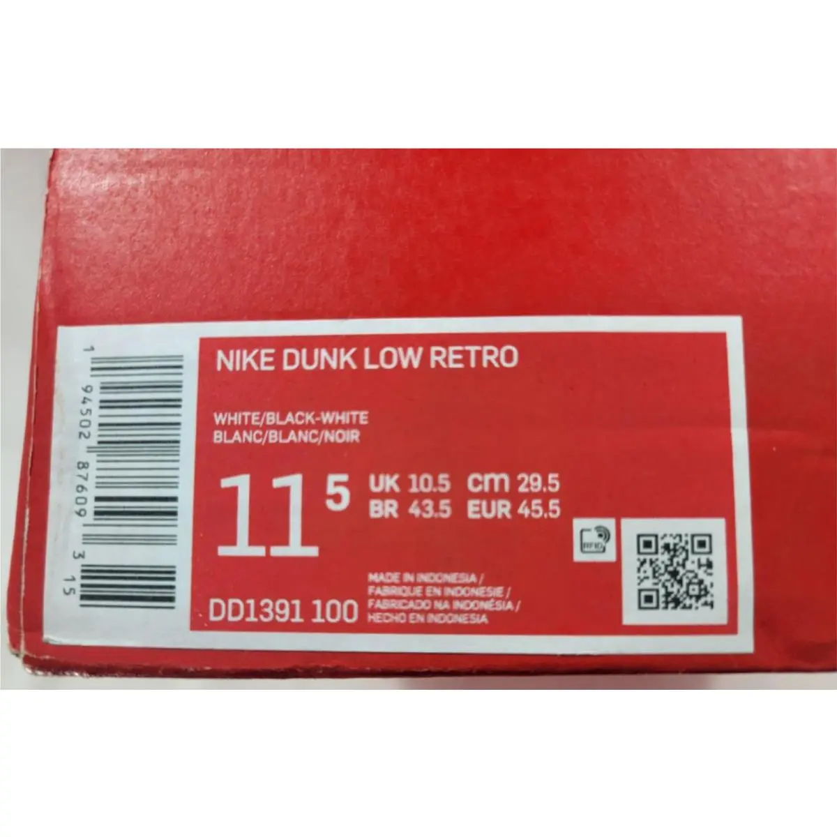 Nike shoes - Dunk Low Retro - Dunk Low Retro - Black (UPC: 194502876093) 5