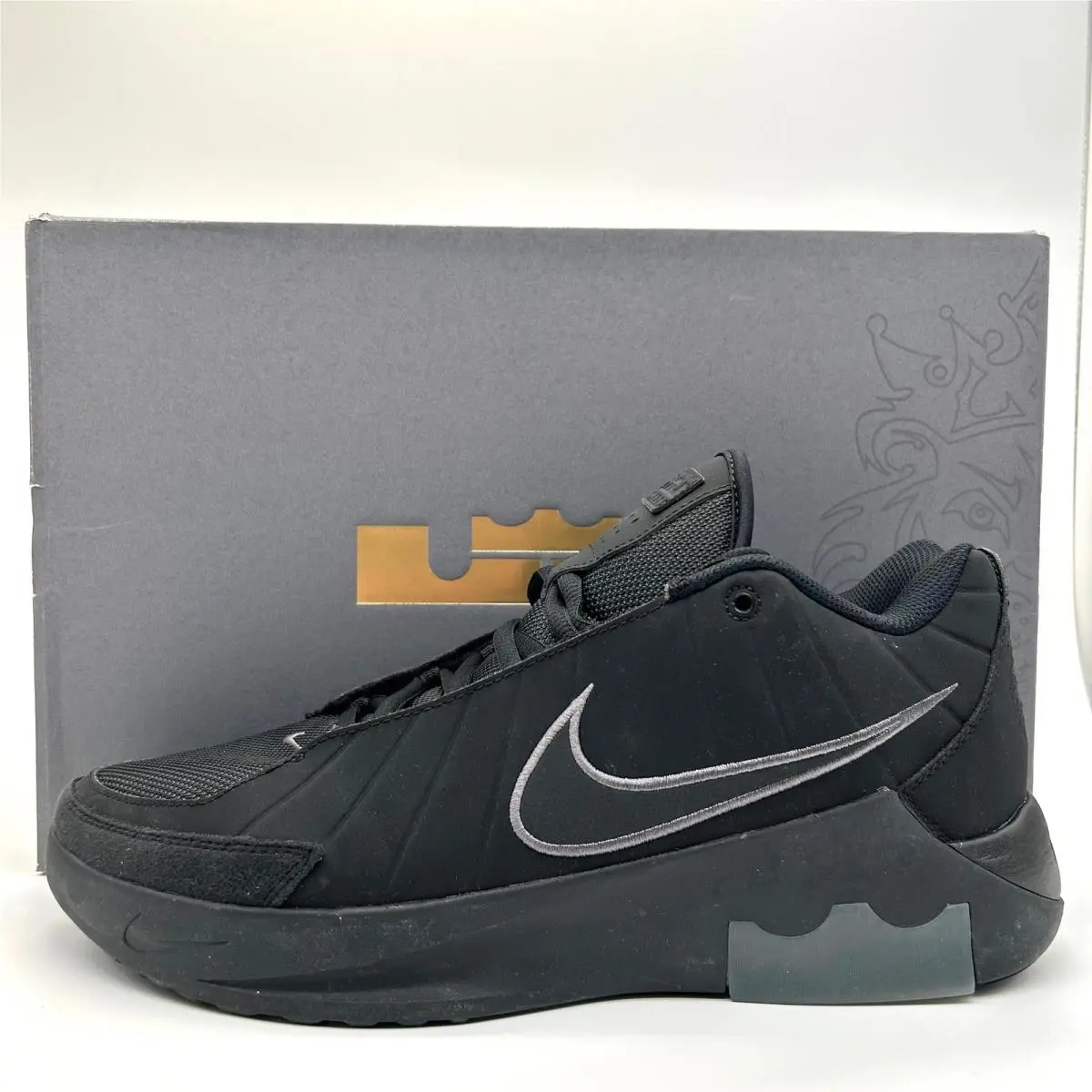 Nike Lebron Witness IX Shoes Mens 12 Black Iron Grey Basketball Sneakers Hoops
