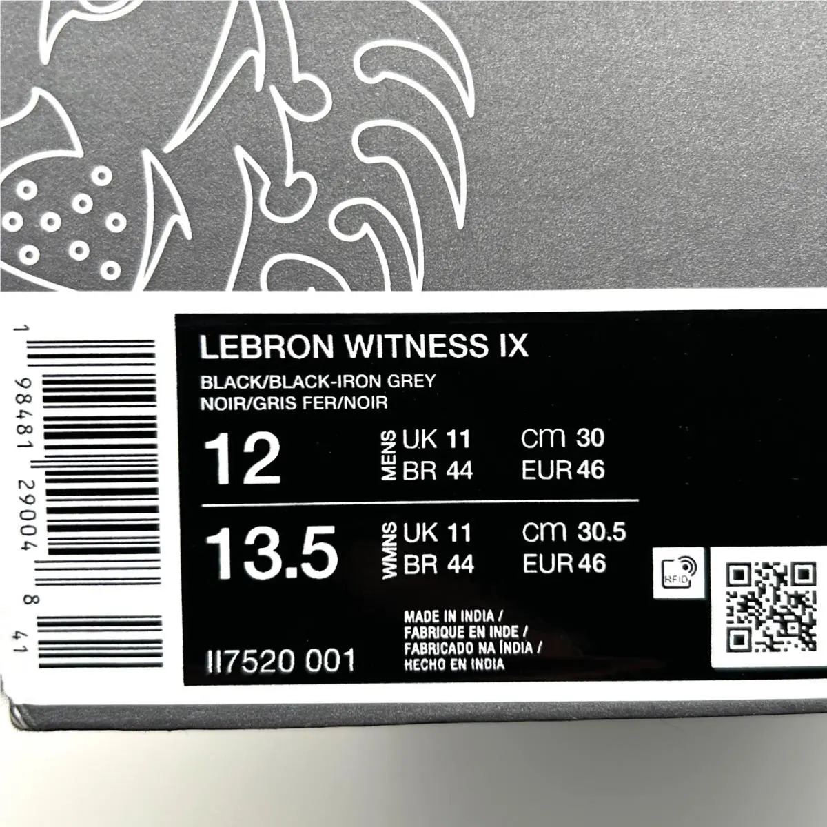 Nike shoes - Nike LeBron Witness IX - LeBron Witness - II7520 001 - Black 8