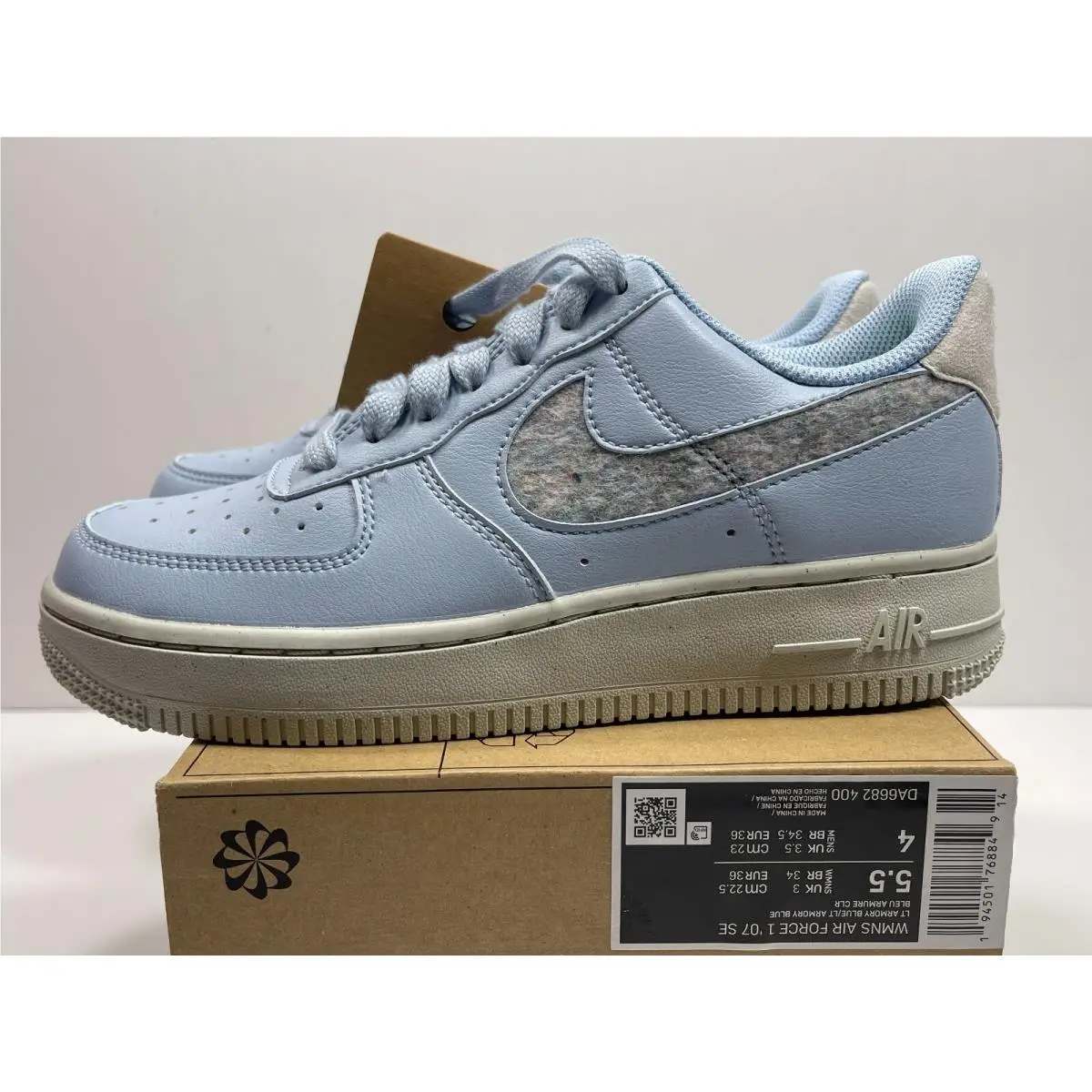 Nike Are Force 1 Low 07 SE DA66882 400 Light Armory Blue Womens 5.5 M 4