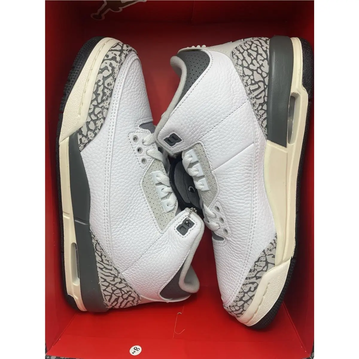 Nike shoes - Air Jordan 3 - Air - DX6665 100 - White/Black-Iron (UPC: 196604403696) 5