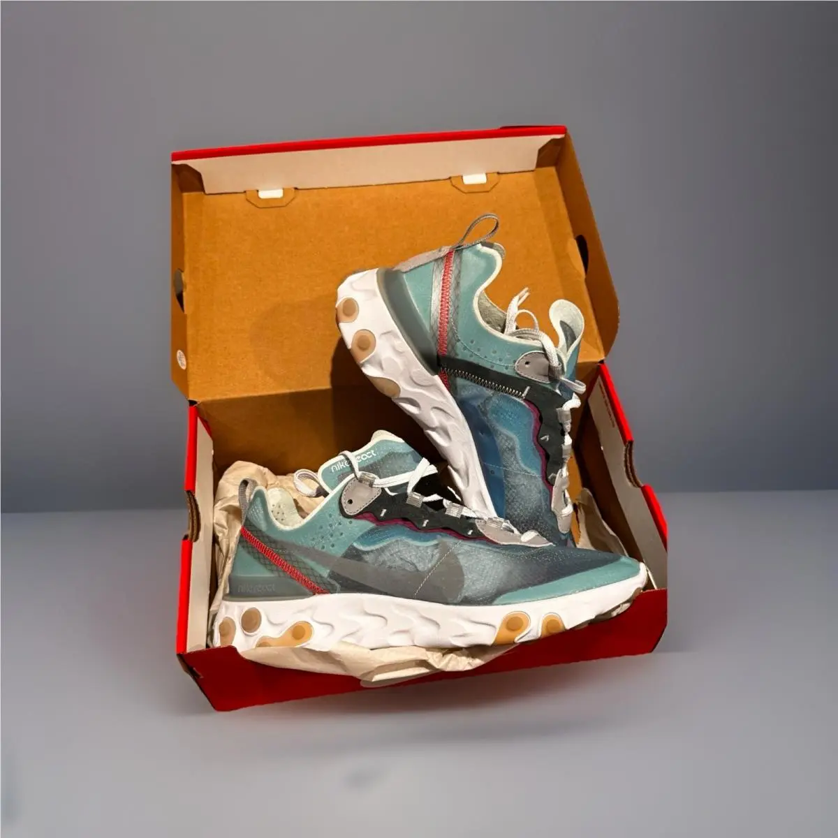 Nike shoes - Nike React Element 87 - React Element - AQ1090-400 - Blue (UPC: 0886059759553) 0