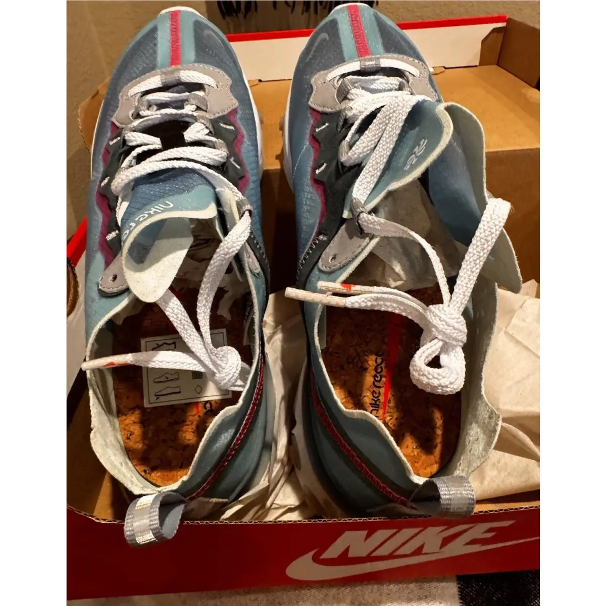 Nike shoes - Nike React Element 87 - React Element - AQ1090-400 - Blue (UPC: 0886059759553) 7