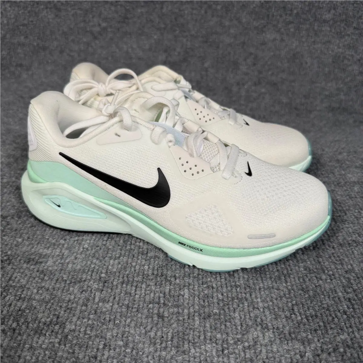 Nike Womens Size 6 Shoes Structure 26 Running Foam Support White Mint 6 X-wide