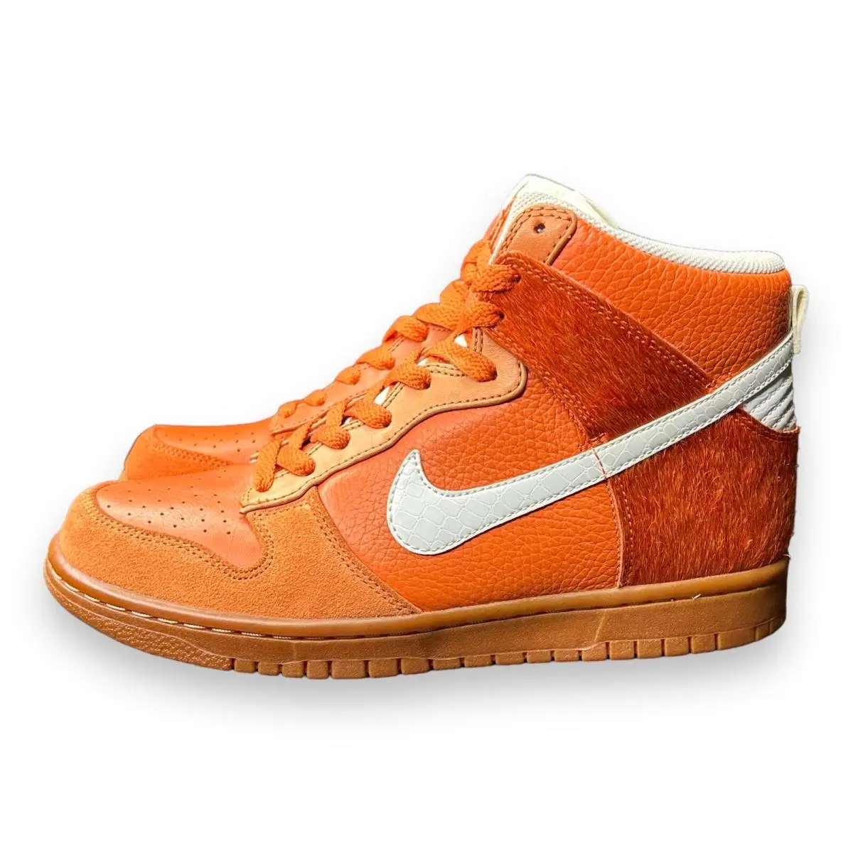 Dunk High Premium Hoop Shoes Horse Hair Men’s 8 Sneakers Orange 317892-811 by Nike