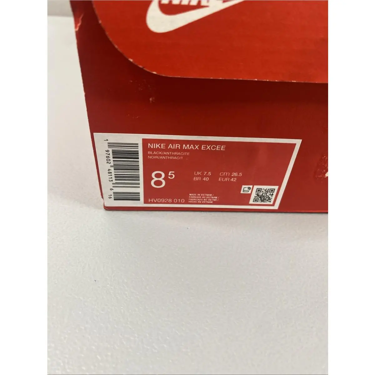 Nike shoes - Nike Air Max Excee - Air Max Excee - HV0928-010 - Black, Manufacturer: Black / Anthracite / Gum (UPC: 197602481136) 12