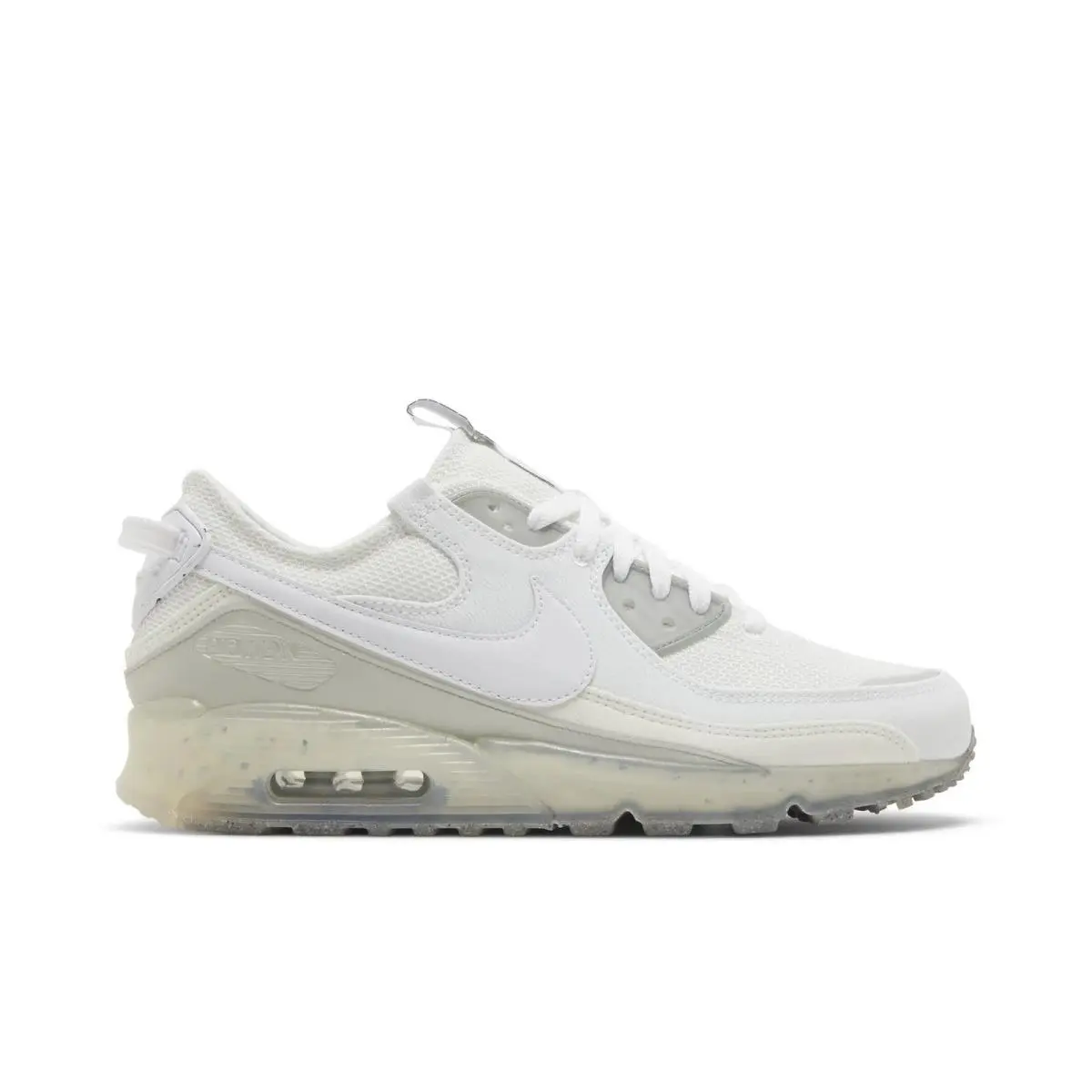 Nike Air Max Terrascape 90 Men`s 7.5 Triple White Running Shoes DQ3987-101 - White