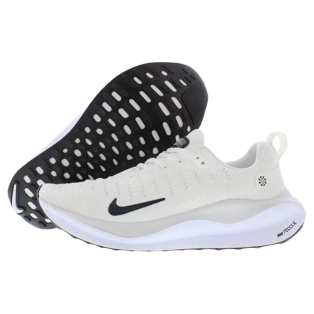 Nike Reactx Infinity Run 4 Unisex Shoes Size 7 Color: Sail/black/platinum - Ivory, Main: Off-White