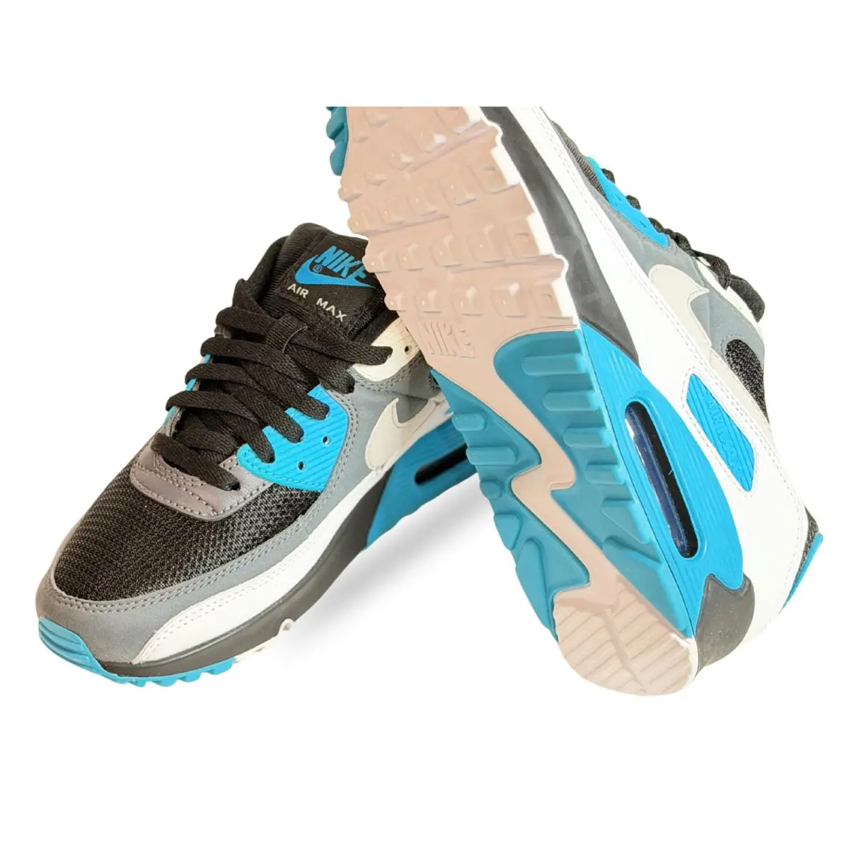 Nike Air Max 90 CT0693-001 Black Gray Blue Men’s Size 8.5
