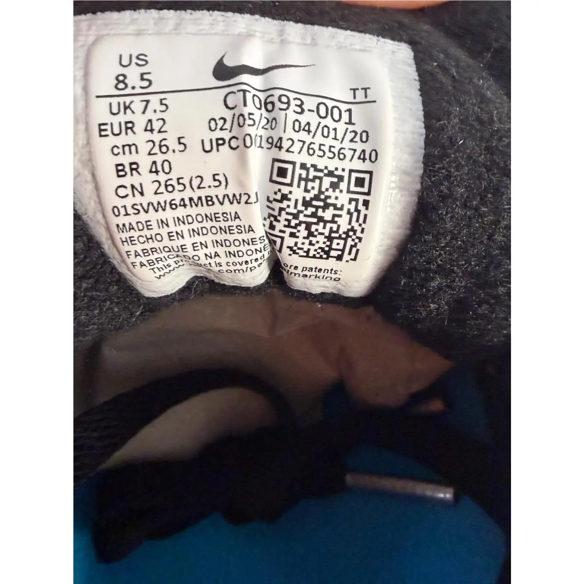 Nike shoes - Nike Air Max 90 - Air Max - CT0693-001 - Black / Gray / Blue 6