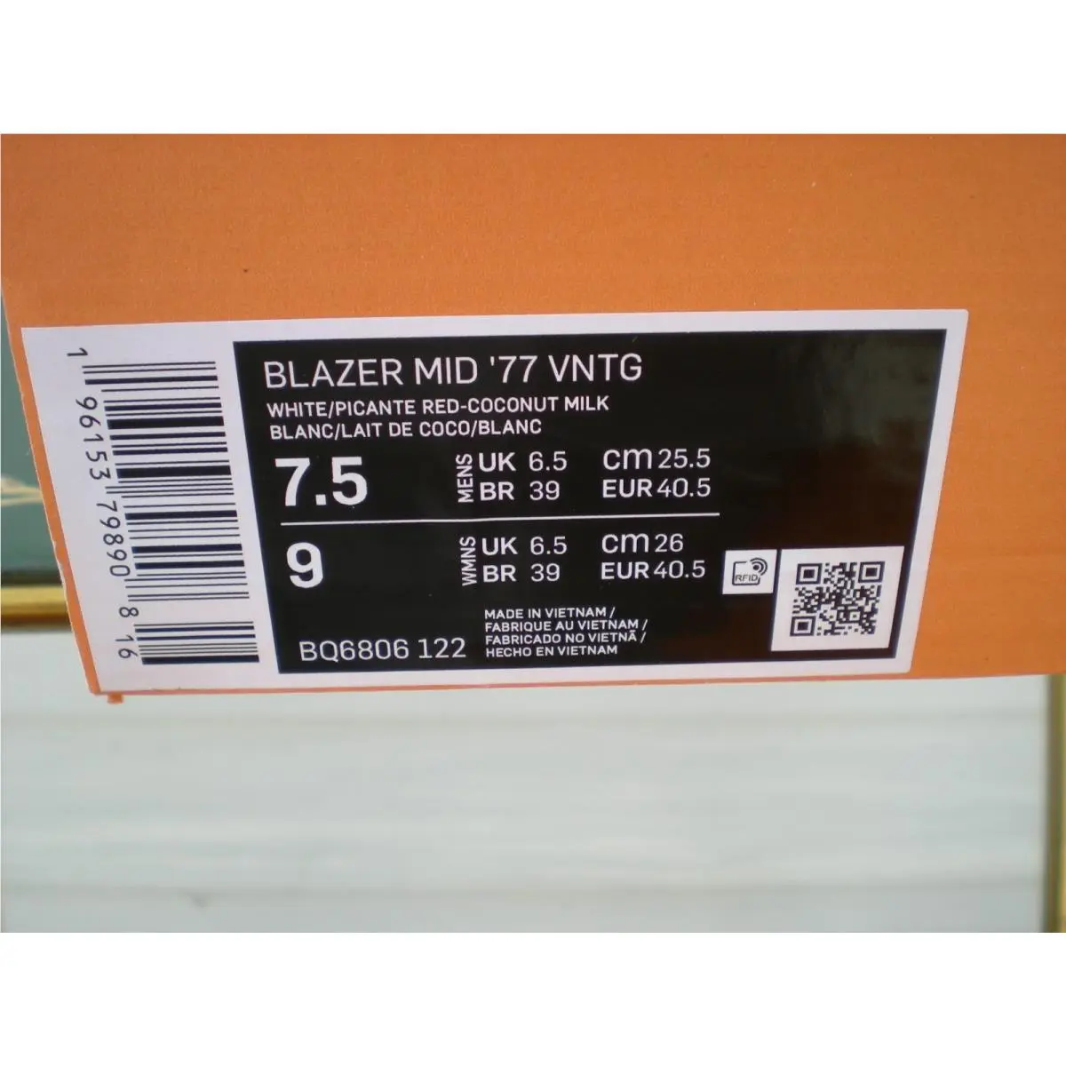 Nike shoes - Nike Blazer - Blazer - BQ6806-122 - White, Main: White 8