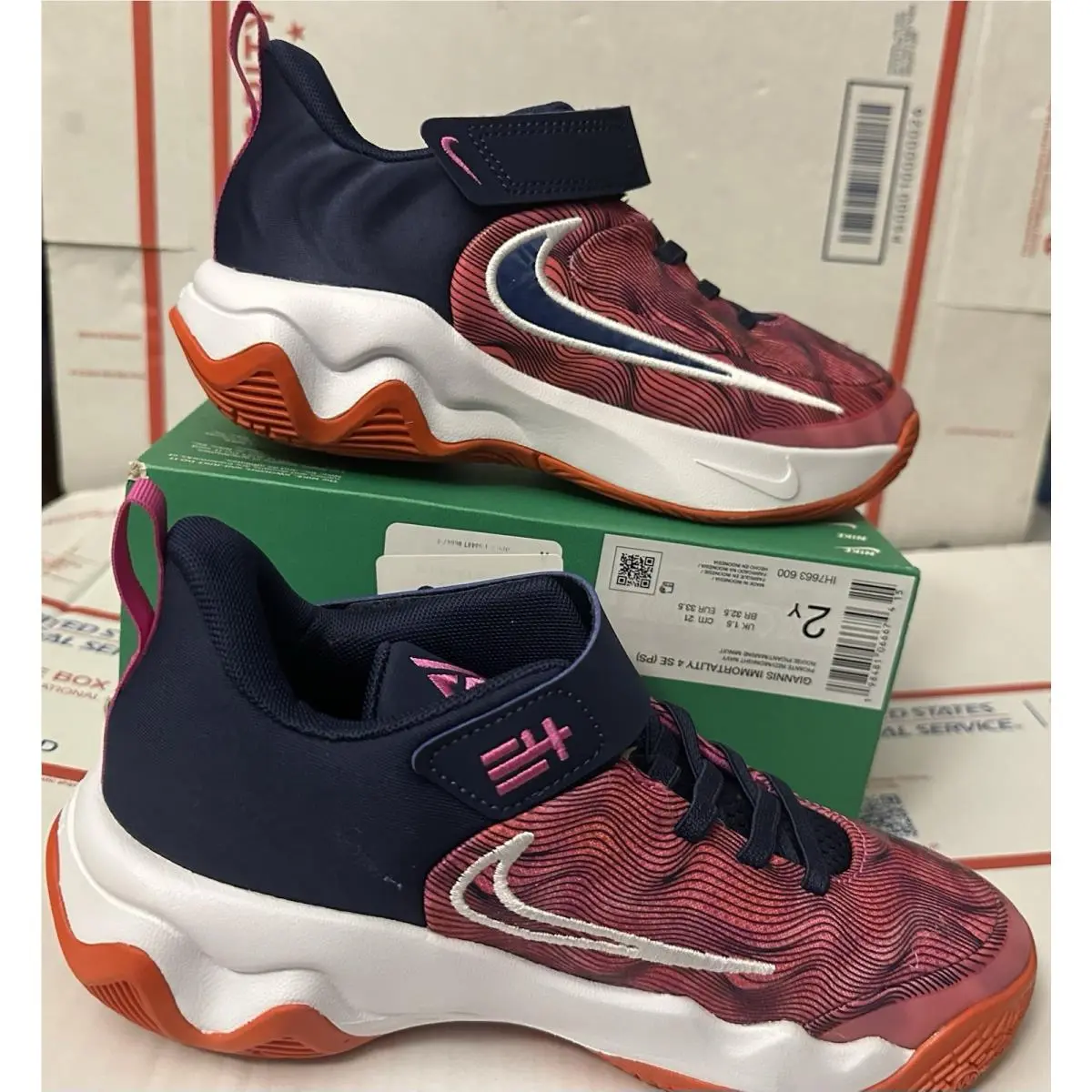 Nike shoes - Giannis Immortality 4 SE GS 4Y Picante - Red 0