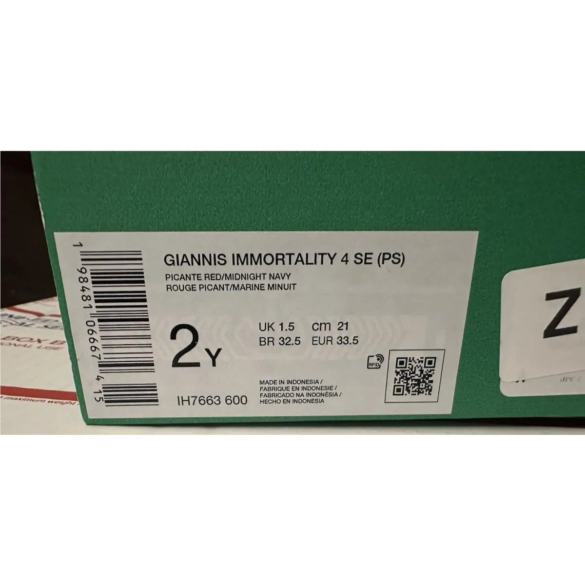 Nike shoes - Giannis Immortality 4 SE GS 4Y Picante - Red 9