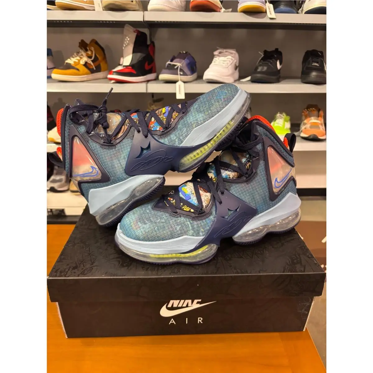 Nike Lebron 19 Fast Food Dutch Blue Size 12