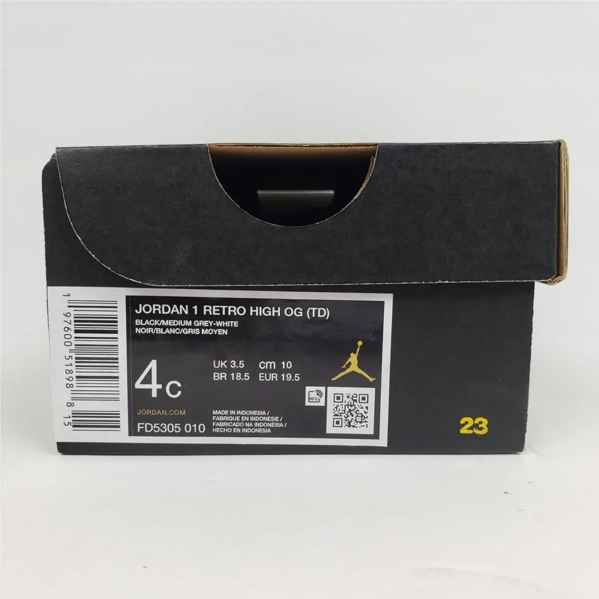 Nike shoes - Nike Air Jordan 1 Retro High OG TD - Black 12