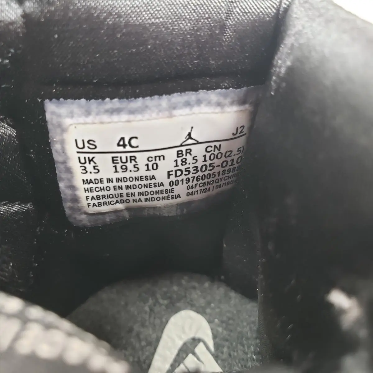 Nike shoes - Nike Air Jordan 1 Retro High OG TD - Black 10