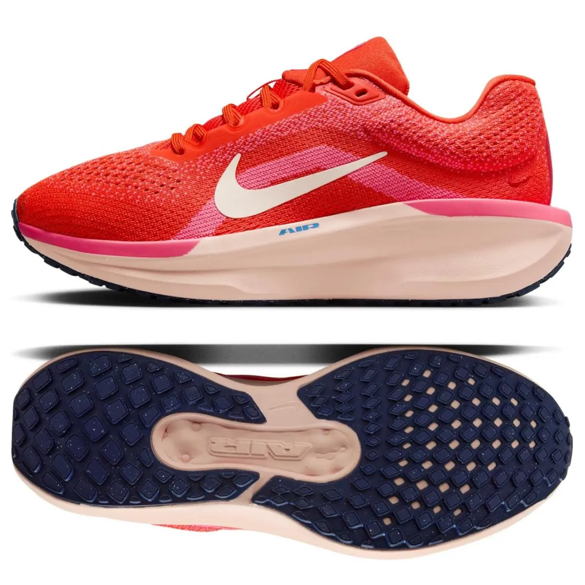 Nike Wmns Air Winflo 11 Picante Red/ivory FJ9510-602 Women`s Running Shoes Sz 10
