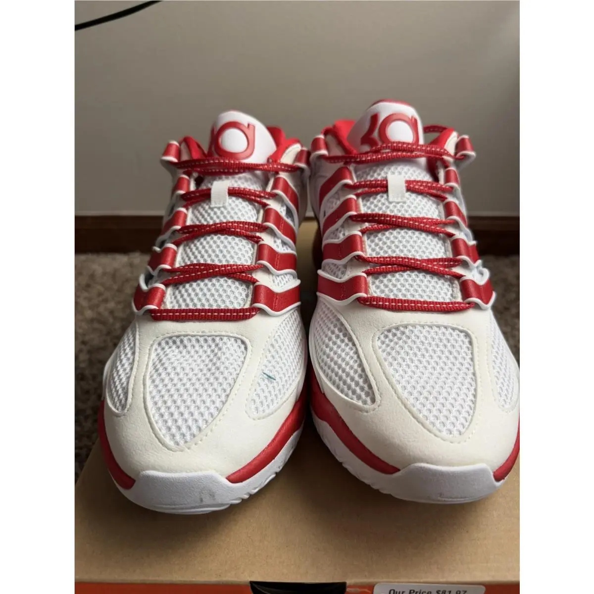 Nike shoes - Nike KD 18 - IM0634-104 - White/University Red 1