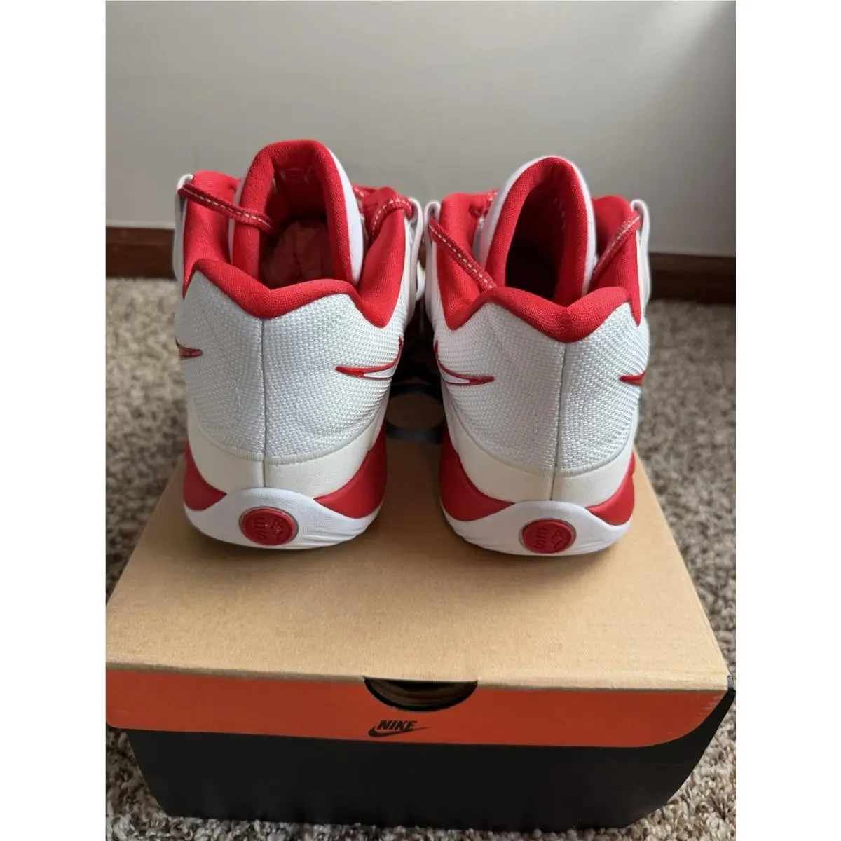 Nike shoes - Nike KD 18 - IM0634-104 - White/University Red 3