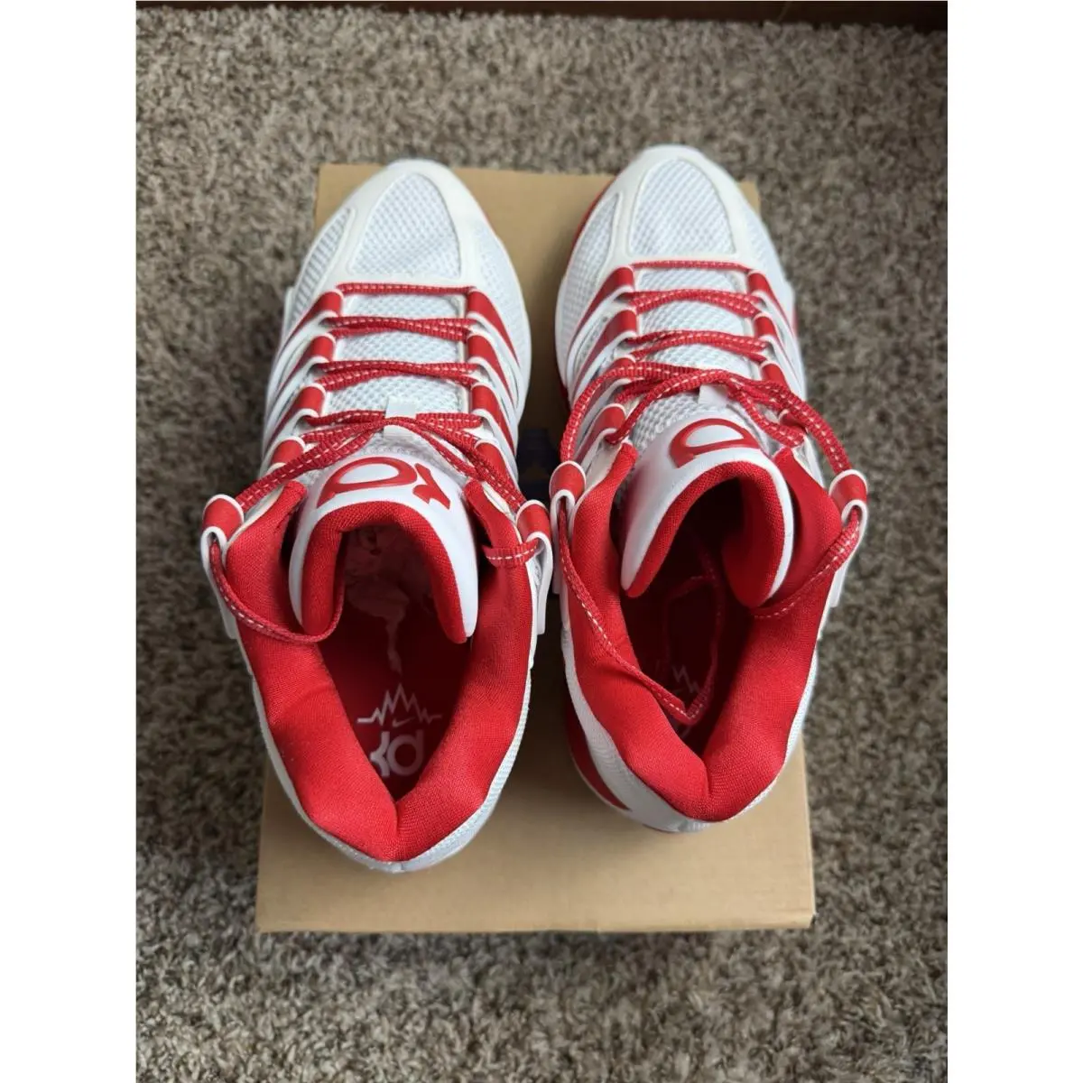 Nike shoes - Nike KD 18 - IM0634-104 - White/University Red 4