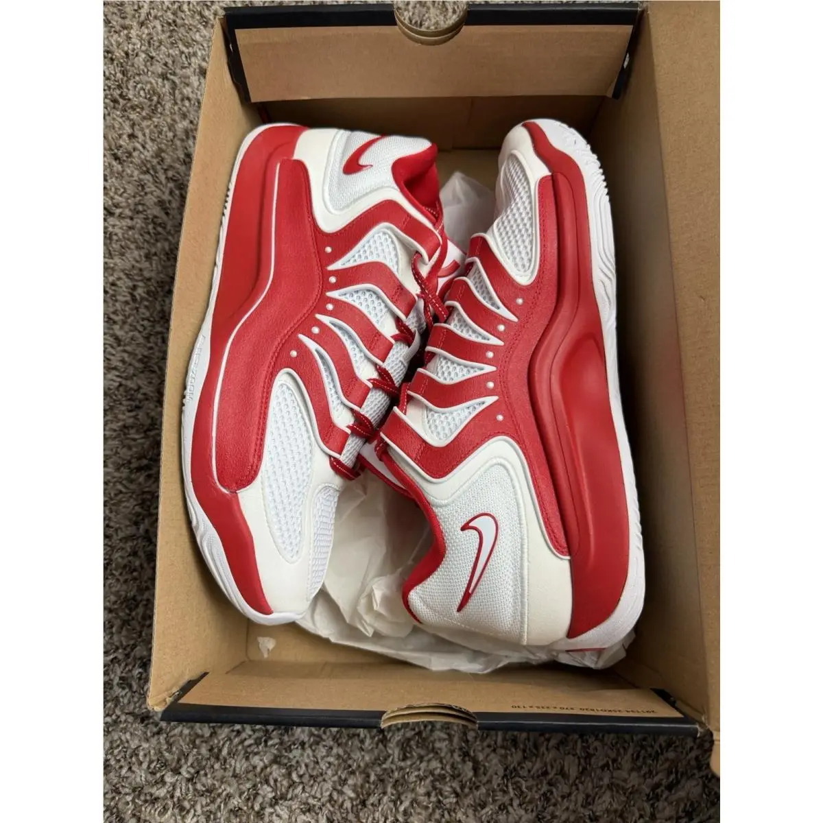 Nike shoes - Nike KD 18 - IM0634-104 - White/University Red 6
