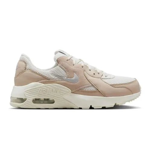 Nike Air Max Excee Women`s Sz 7 Sneakers Phantom/metallic Silver/ Sanddrift-sail