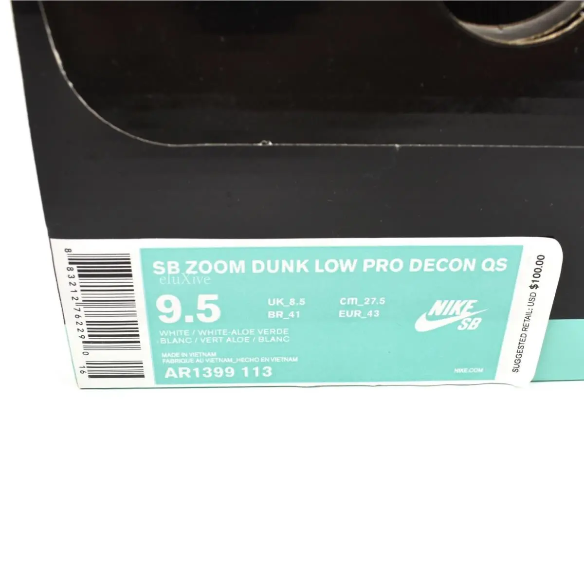 Nike shoes - Nike Sb Dunk Low - Dunk Low - AR1399-113 - Gray, Manufacturer: White/White-Aloe Verde 10
