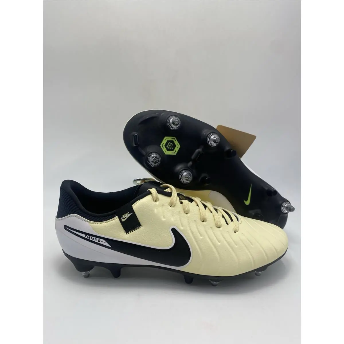 Nike Legend 10 Academy Sg-pro AC Lemonade Black DV4338 700 Men`s Sz 8.5/Wmns 10