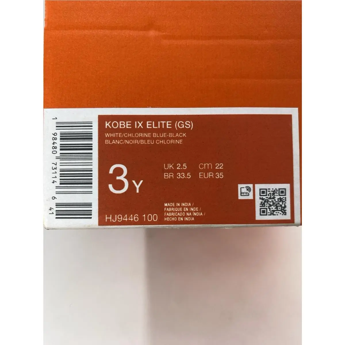 Nike shoes - Nike Elite - Elite - HJ9446 100 - White/Chlorine Blue-Black (UPC: 198480731146) 8