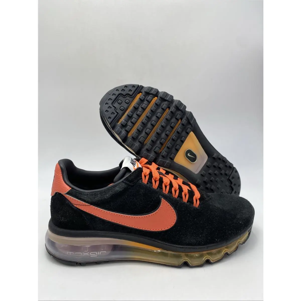 Nike By You Air Max LD Zero Black Orange AA3174 991 Women`s Size 7.5