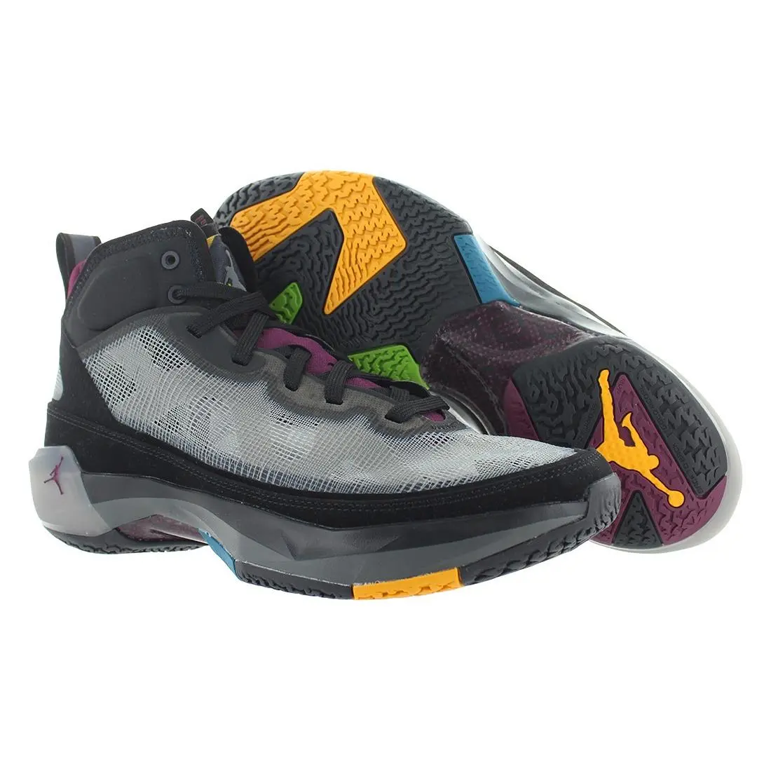 Nike Air Jordan Xxxvii Unisex Shoes Size 9.5 Color: Black/bordeaux/midnight Fog