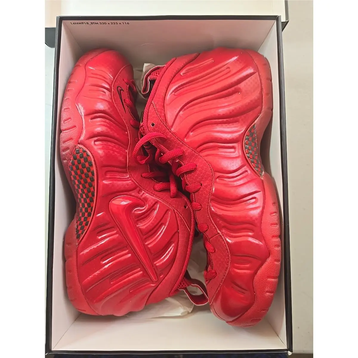 Size 12 -  Air Foamposite Pro Red October Deadstock 2015 by Nike