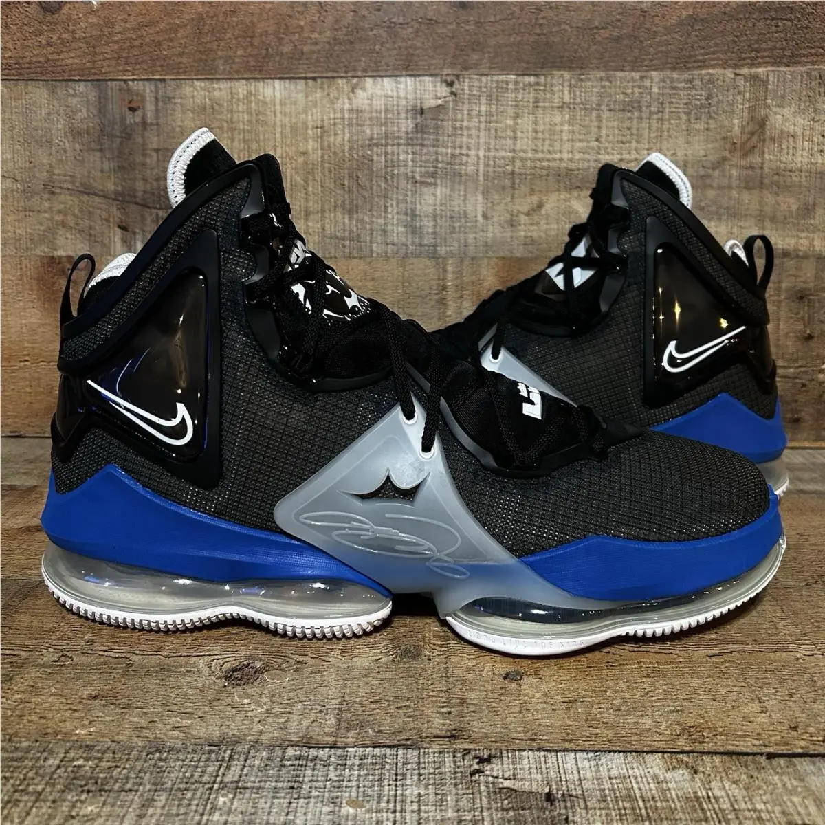 Nike Lebron 19 PE Duke Blue Devils Mens Size 16 Black Blue Player Edition